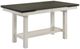 Liberty Furniture Brook Bay 6-Piece Carbon Gray/Textured White Gathering Trestle Table Set-1