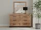 International Furniture Direct Natural Parota Brown Dresser-1