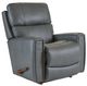 La-Z-Boy® Apollo Blue Grey Leather Manual Rocking Recliner-0
