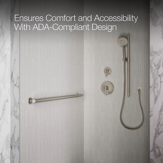 KOHLER® Purist® Brushed Stainless 48" Grab Bar-3