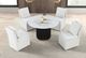 Furniture of America® Varde White Dining Table with Black Base-1
