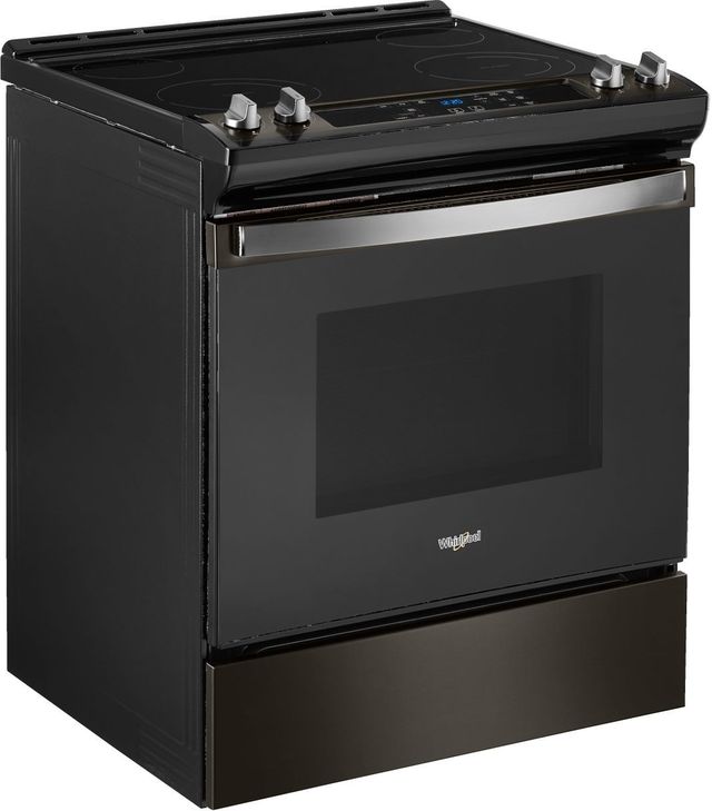 Whirlpool® 30" Black Stainless Slide In Electric Range-1