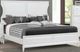 Bernards Renascence Pearl White King Panel Bed-0