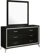 New Classic® Home Furnishings Huxley 4-Piece Black King Panel Bedroom Set-3