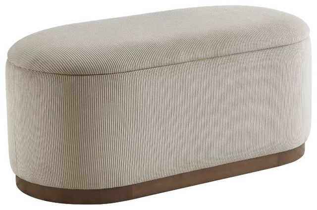 Homelegance® Nell Taupe Lift-Top Storage Bench-0