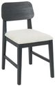 Classic Home Deaven Oak Black Upholstered Dining Chair-0