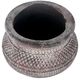 A & B Home Gray Planter Pot with Patterns-2