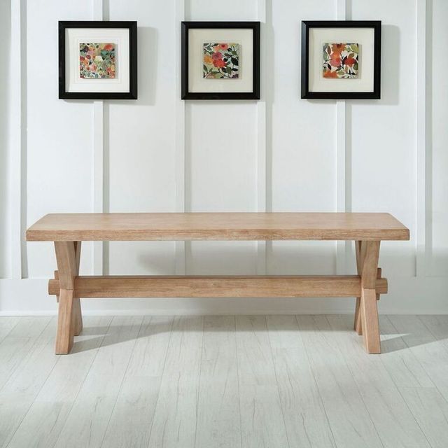 homestyles® Cambridge Whitewash Dining Bench-3