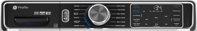 GE Profile™ 5.3 Cu. Ft. White Front Load Washer-2