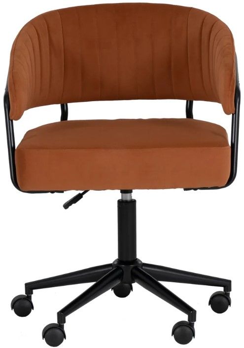 Linon Portland Caramel Office Chair-3
