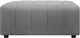 Moe's Home Collection Lyric Grey Ottoman-1