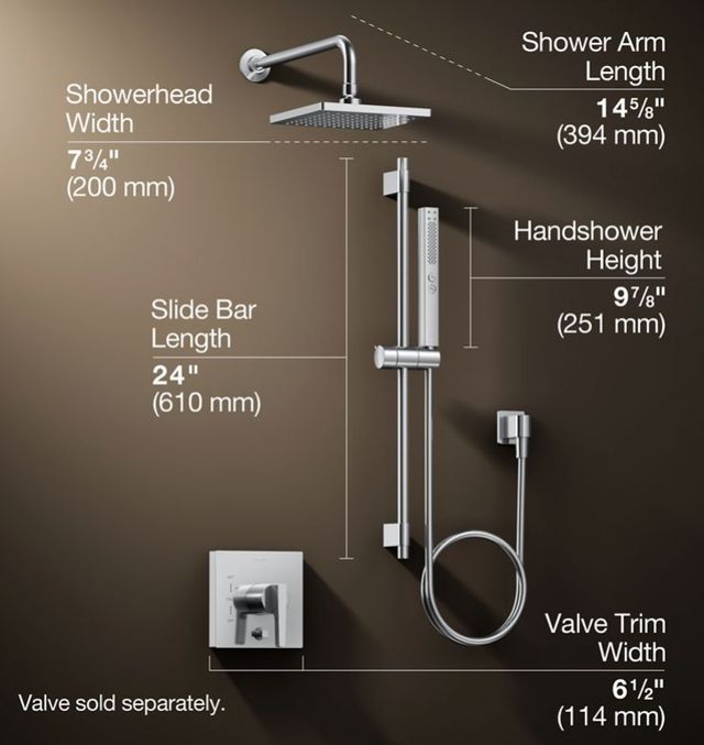 KOHLER® Honesty® Polished Chrome 2.5 GPM Showering Kit-2