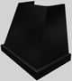 Vent-A-Hood® Designer Series 36" Black Wall Mounted Range Hood-4