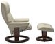 Stressless® by Ekornes® Customizable Mayfair Large Manual Recliner and Ottoman with Classic Base-1