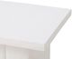 TOV Furniture Kayla White Faux Plaster Indoor/Outdoor Side Table-5