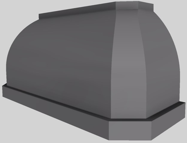 Vent-A-Hood® Designer Series 60" Gunsmoke Wall Mounted Range Hood-4