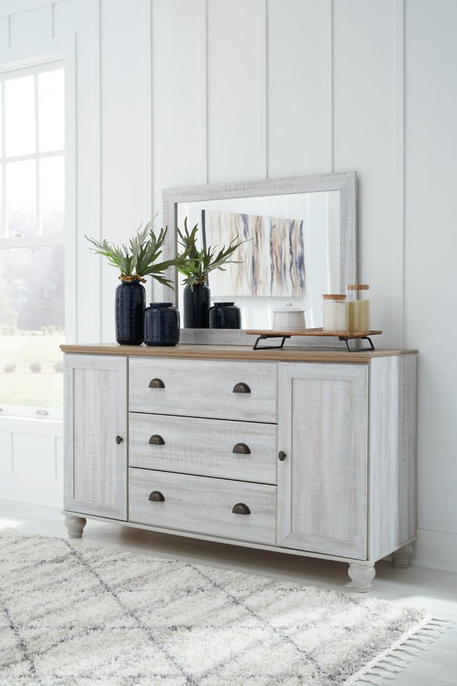 Signature Design by Ashley® Haven Bay Two-Tone Mirrored Dresser-4