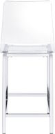Elements International Zane Clear Counter Stool-1