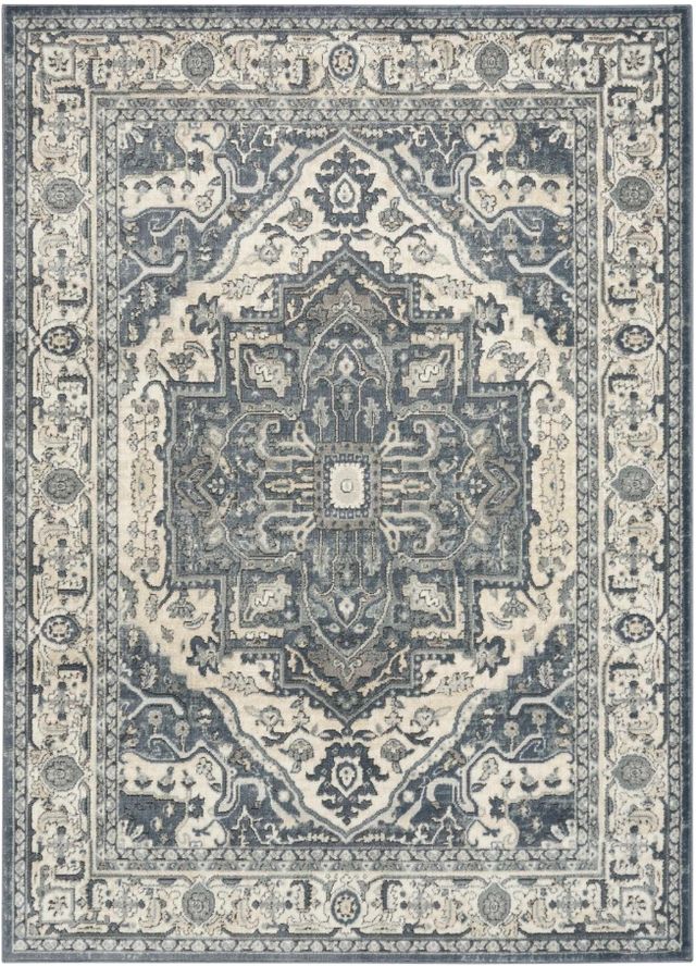 Nourison Home™ Quarry Navy Ivory 5'x7' Area Rug-0