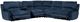 Steve Silver Co. Olsen 6-Piece Indigo L-Shape Dual-Power Zero-Gravity Reclining Sectional-1