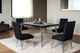 New Classic® Home Furnishings Ava 5-Piece Black/Chrome Dining Set-1