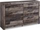 Benchcraft® Derekson 6-Piece Multi Gray Queen Panel Storage Bed Set-2
