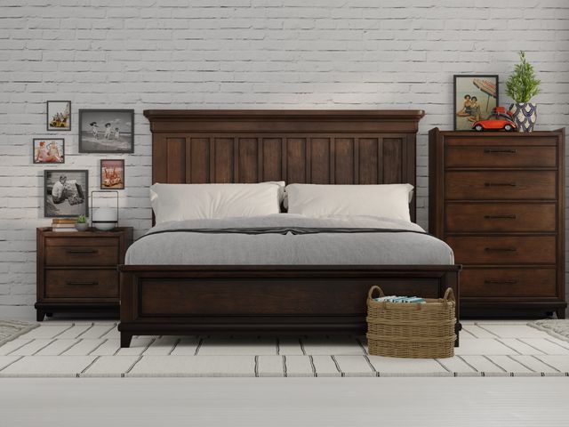 Oakwood Queen Set, Mattress Free!-1