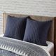 Olliix by INK+IVY Navy Camila Quilted Euro Sham-4