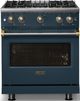 Viking® 5 Series 30" Squall Pro Style Gas (LP) Range with Brushed Brass Trim-4
