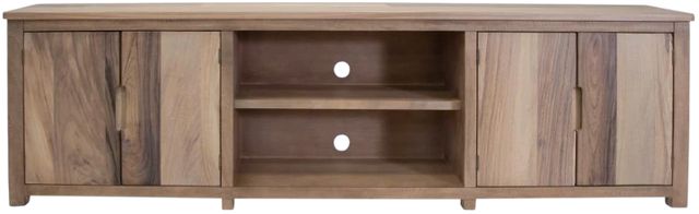 International Furniture Direct Natural Parota Brown TV Stand-3