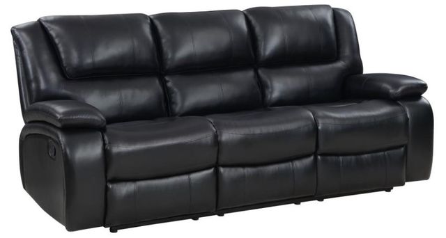 Coaster® Camila 3-Piece Black Manual Reclining Living Room Set-1
