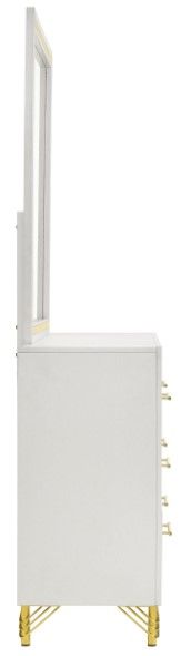 Coaster® Lucia White Dresser and Mirror-2