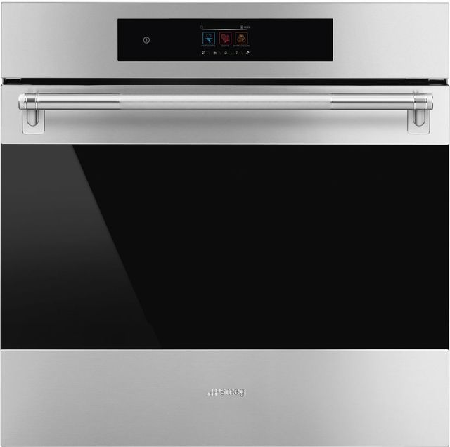 Smeg 24" Fingerproof Stainless Steel Single Electric Wall Oven-0
