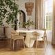 TOV Furniture Zinea Cream/Natural Dining Chair-1