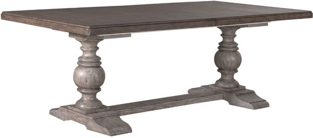 Liberty Furniture River Place 5-Piece Riverstone Gray/Tobacco Dining Set-3