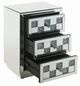 ACME Furniture Noralie Mirrored Accent Table with Faux Diamonds Accents-2