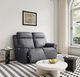 Flexsteel® Amelia Charcoal Power Reclining Loveseat with Power Headrest and Lumbar-4