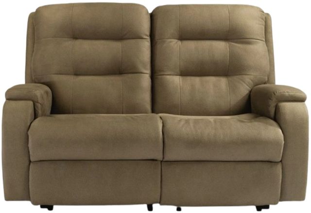 Flexsteel® Arlo Fossil Power Reclining Loveseat with Power Headrests and Lumbar-0