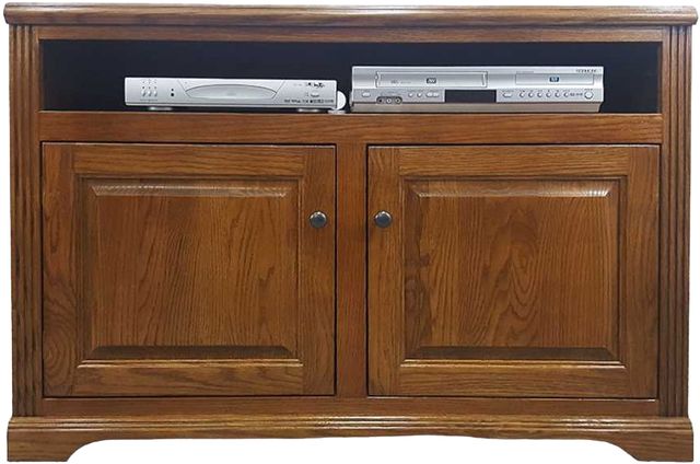 American Heartland Manufacturing Oak 46" Arched Base TV Stand -1