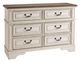 Signature Design by Ashley® Realyn 4-Piece Chipped White Twin Panel Bed Set-2