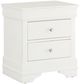 Global Furniture USA Pompei Metallic White Nightstand-0
