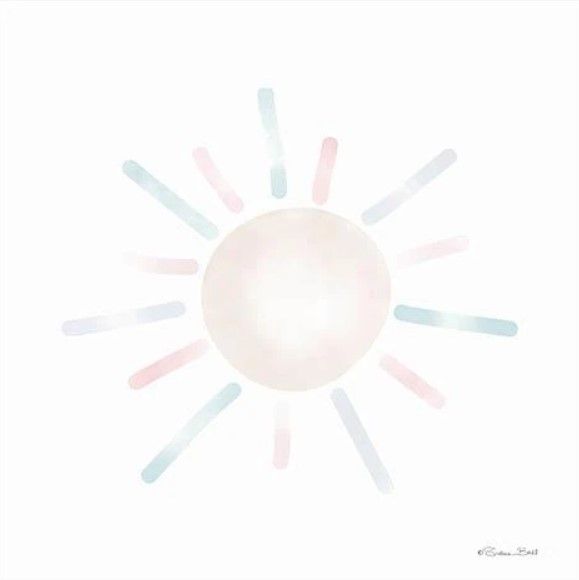 Classy Art Watercolor Sun by Susan Ball Wall Art-0