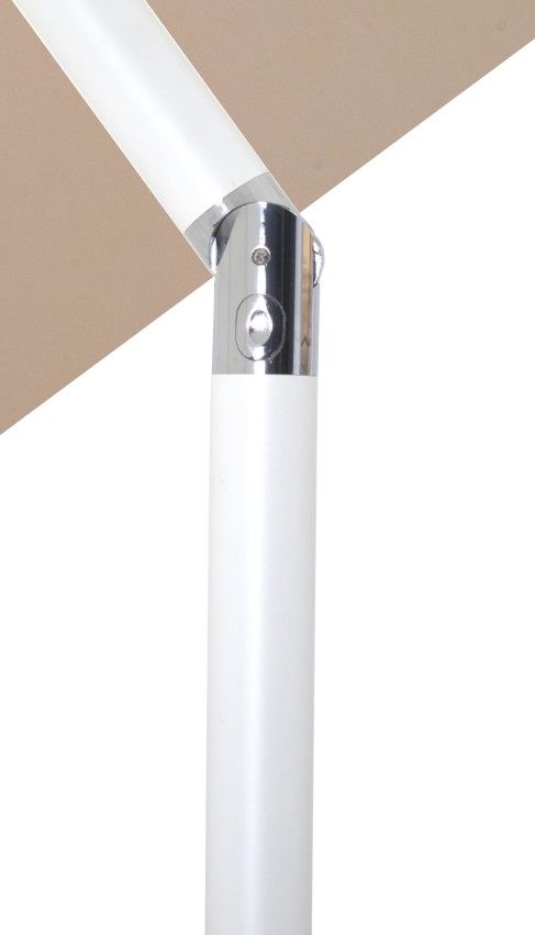 Meridian Furniture Fiji Beige/Matte White Aluminum Outdoor Patio Umbrella-4