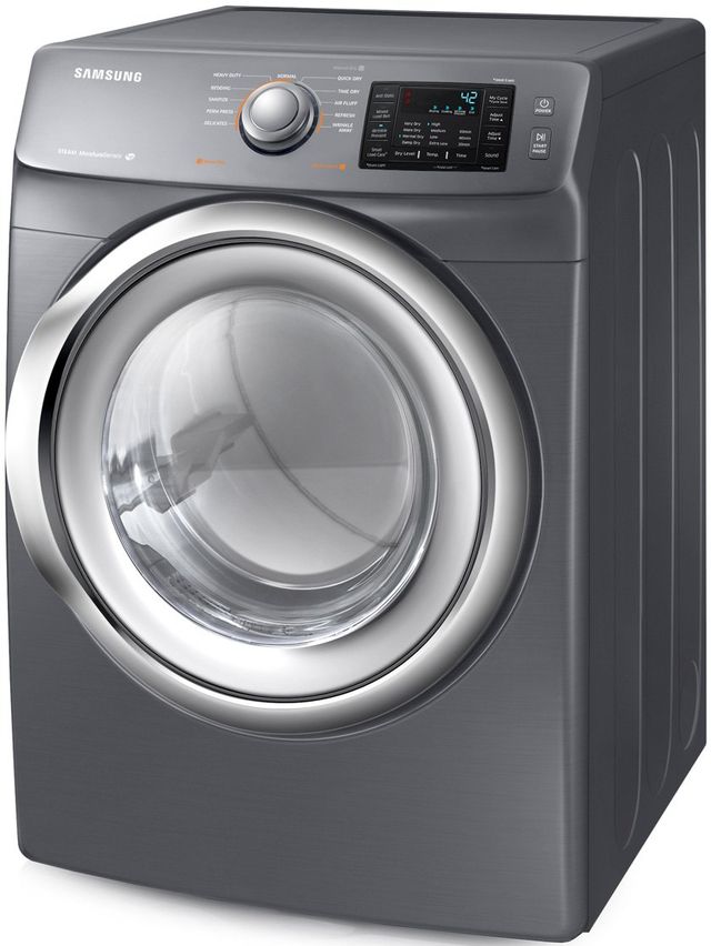 Samsung 7.5 Cu. Ft. Stainless Platinum Front Load Gas Dryer-3