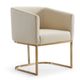 VIG Furniture Modrest Beige/Brass Dining Chair-0