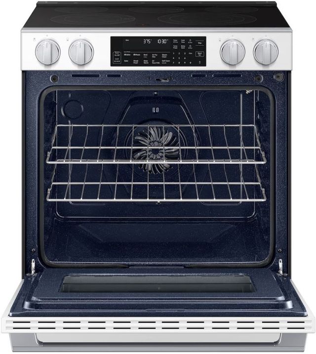 Samsung 30'' White Slide-In Electric Range with Air Fry Max-1