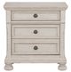 Homelegance® Bethel Wire Brushed White Nightstand-2