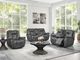 Corinthian Furniture Jordan Charcoal Power Reclining Sofa-1