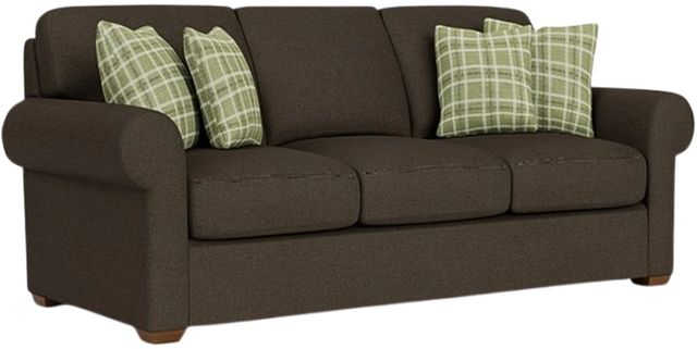 Flexsteel® Randall Gray Steel Three-Cushion Sofa-0