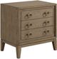 Bernards Elure Latte 3-Drawer Nightstand-0